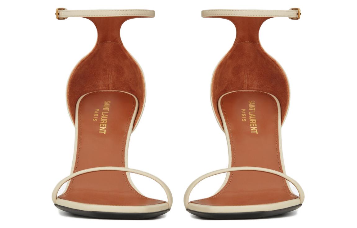 Details for Jimmy Choo Saint Laurent Opyum High Heel Sandals 'Beige Leather' 5576792W7DD1543