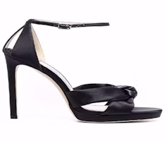 Jimmy Choo Sandal 'Black' ROSIE-120-SAT-NAVY Jimmy Choo Sandal 'Black' ROSIE-120-SAT-NAVY