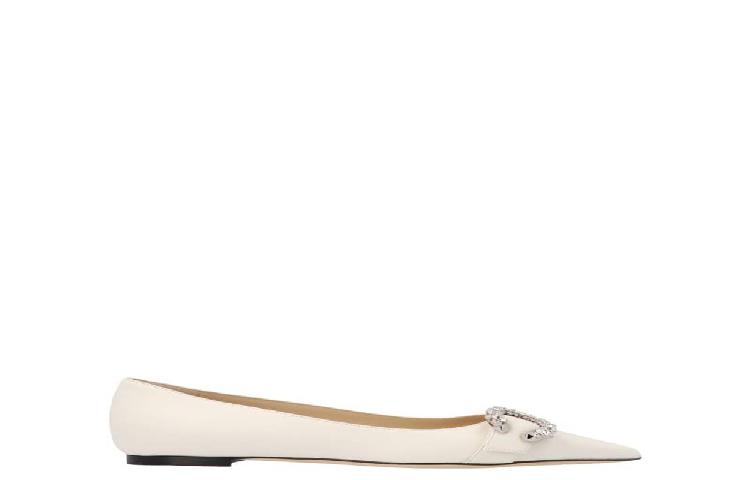 Jimmy Choo Saresa Flat 'Latte Crystal' 圖 7