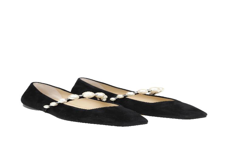 Jimmy Choo Size 49 'Black/White Pre_ADE Flats' 圖 2
