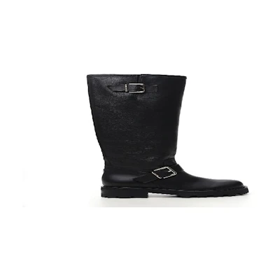 Jimmy Choo Steve Madden Biker Boot 'Black Squared'