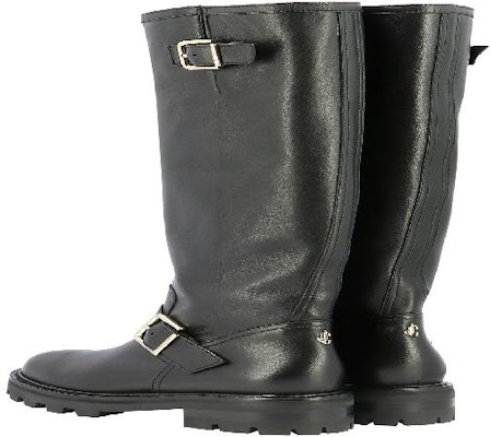 Jimmy Choo Steve Madden Biker Boot 'Black Squared' BIKERIITALLSQMBLACK 8