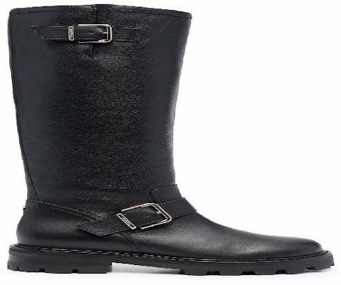 Jimmy Choo Steve Madden Biker Boot 'Black Squared' BIKERIITALLSQMBLACK 10