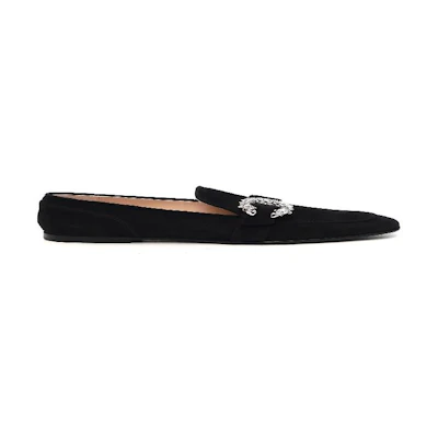 Jimmy Choo UCB MANIFLAT 'Black Crystal'