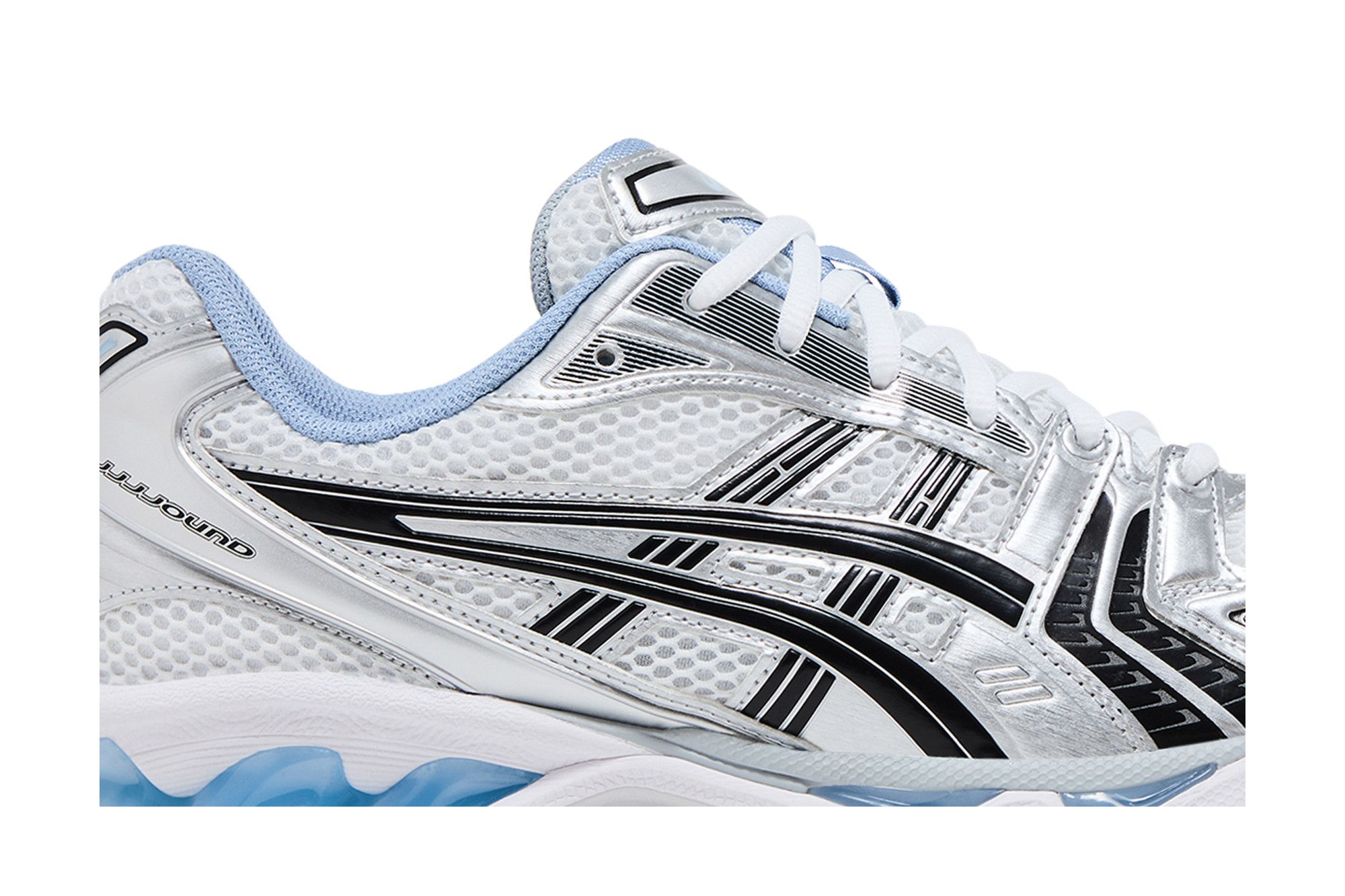 Shop JJJJound x ASICS Gel-Kayano 14 白色海軍藍運動鞋 1203A961-101