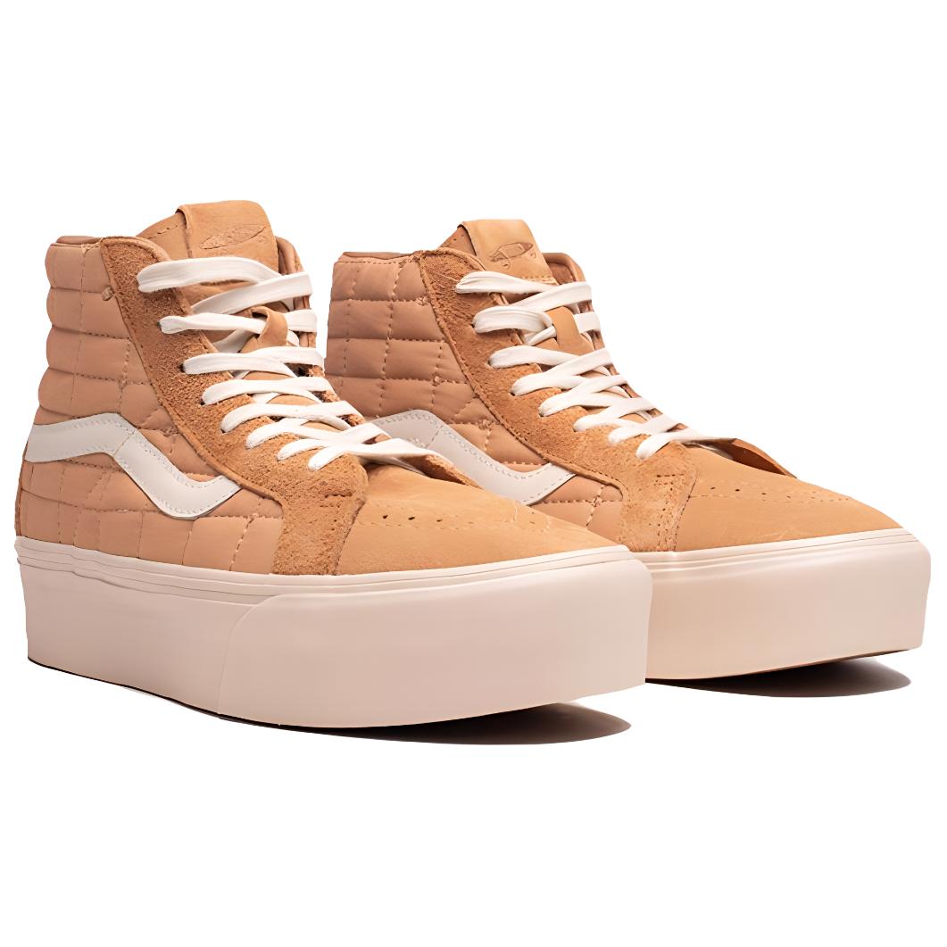 Lookbook Joe Freshgoods x Vans Sk8-Hi Reissue Platform LX 'Camel' Lelaki Wanita VN0007PWCAM