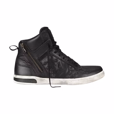 John Varvatos Converse Weapon Leather Zip Hi 'Black Turtledove'