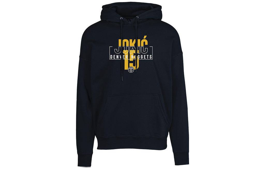 Jokic NBA Denver Nuggets Logo Hoodie Unisex Pullover Black Thermal Sweatshirt LWAPHDRI51DRISEDEN