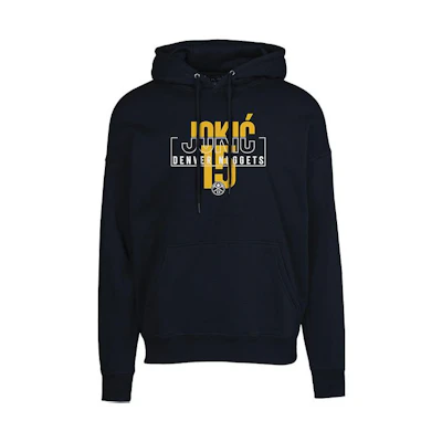 Jokic NBA Denver Nuggets Logo Hoodie Unisex Pullover Black Thermal Sweatshirt LWAPHDRI51DRISEDEN