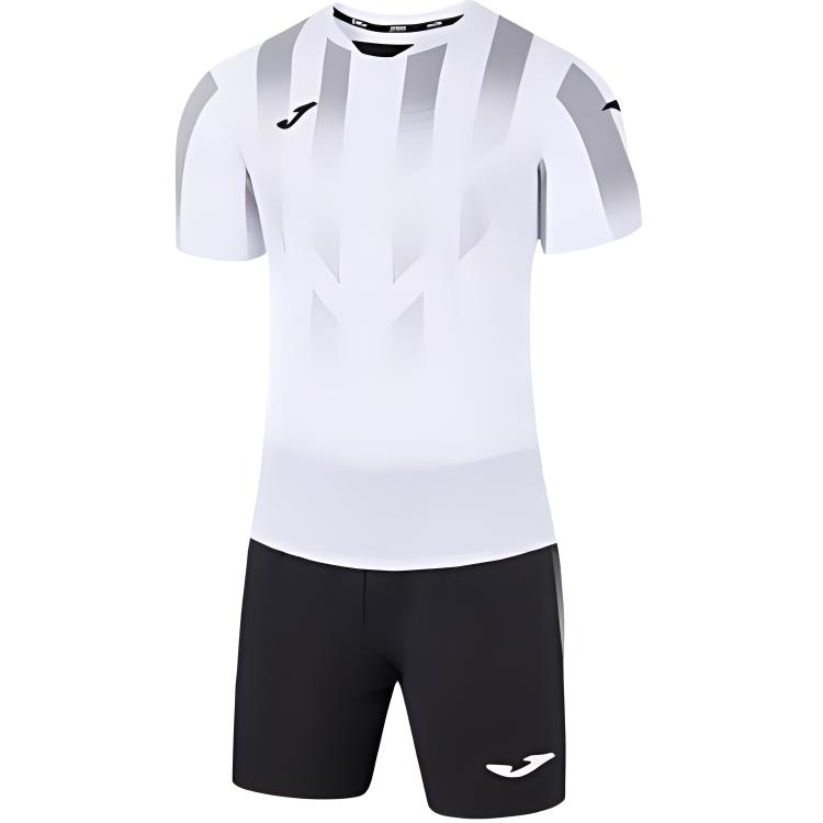 Joma Breathable Soccer Set - Colorblock Striped Top & Mid-Waist Shorts. 3115FPB003