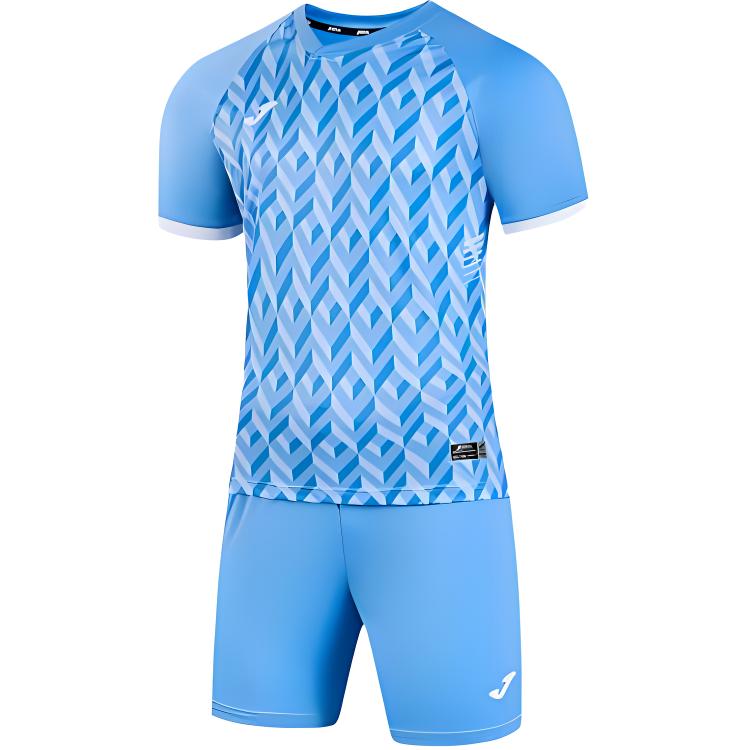 Joma Diamond Pattern Breathable Comfortable Short Sleeve Soccer Set 3126FPB013