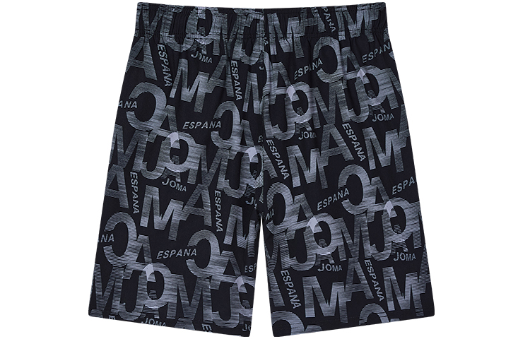 JOMA Homer Letter Print Breathable Shorts Black 5125FPB193