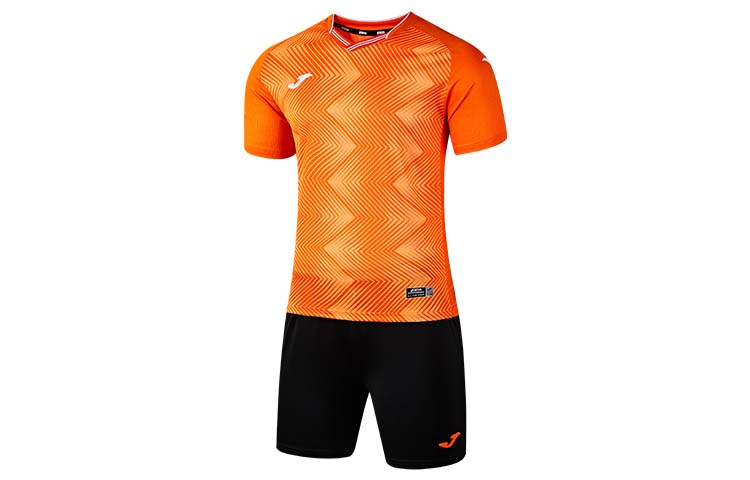 Joma Homer Swift Soccer Set Short Sleeve Shirt & Shorts with Logo Print. 3136FPB124