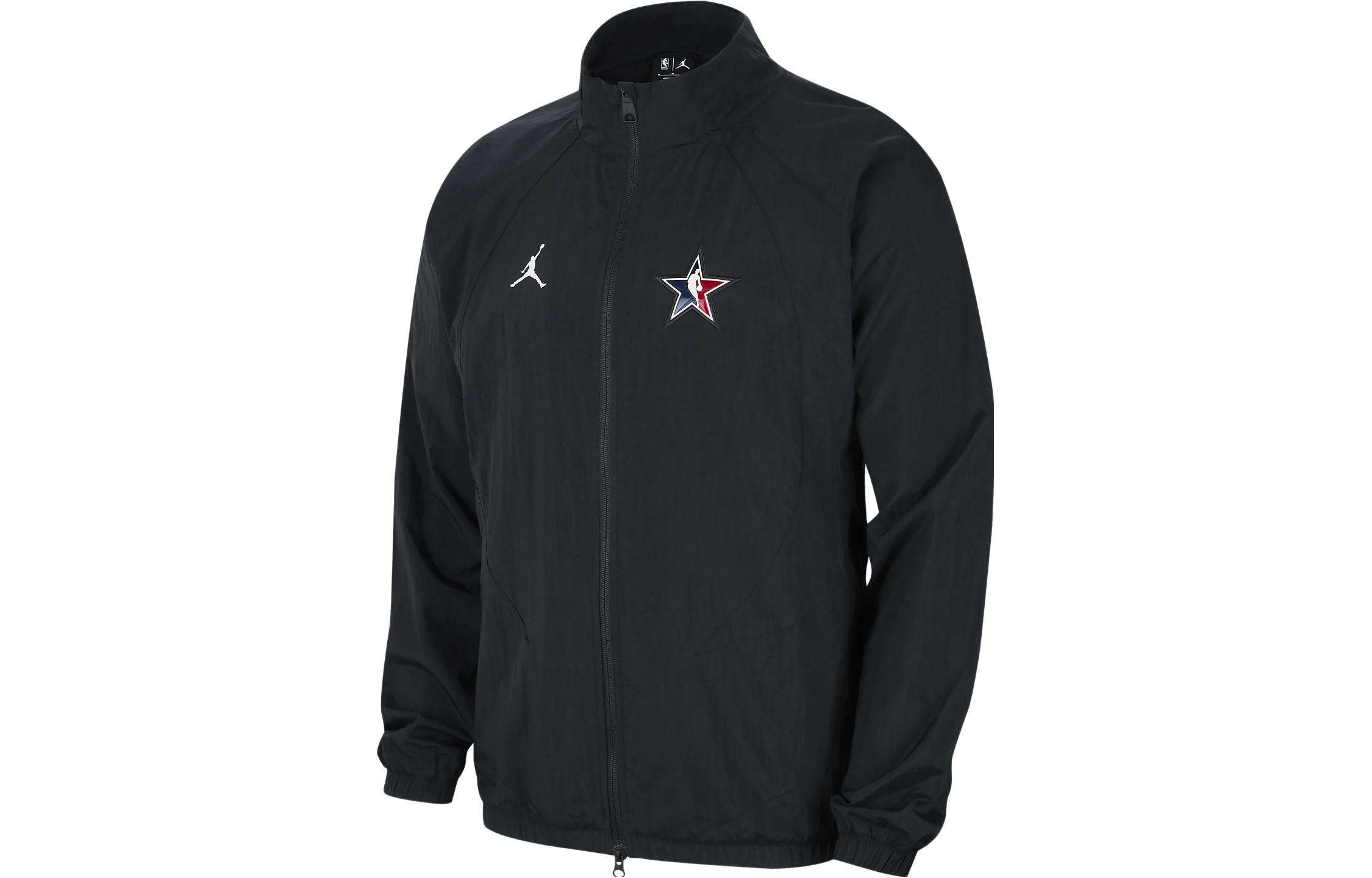 Jordan 2023 All-Star Weekend Black Embroidered Zip-Up Track Jacket for Men DX6740-010