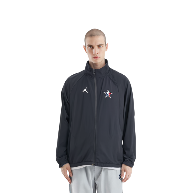 Jordan 2023 All-Star Weekend Black Embroidered Zip-Up Track Jacket for Men DX6740-010 圖 5