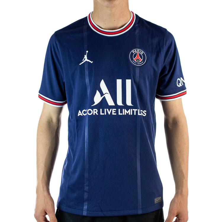Purchase 乔丹21-22巴黎圣日耳曼主场梅西训练球衣海军蓝足球衫 CV7903-411