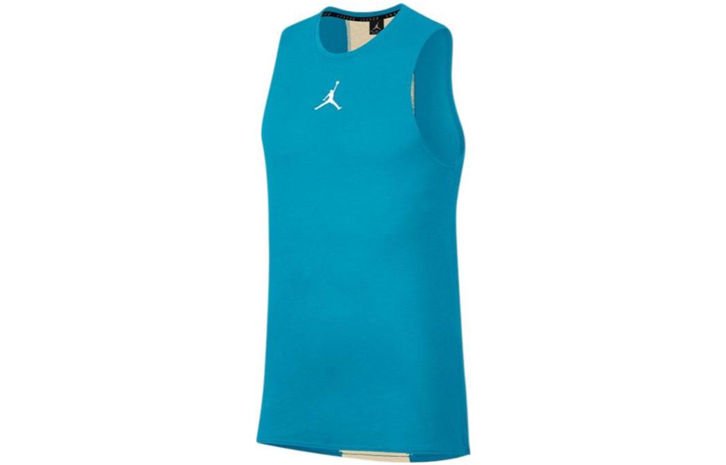 Order 조던 23 알파 드라이핏 로고 트레이닝 슬리브리스 탱크탑 블루. 892072-433