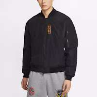 Shop Jordan 23 Engineered 黑色數碼印花多口袋飛行夾克 CV2787-010