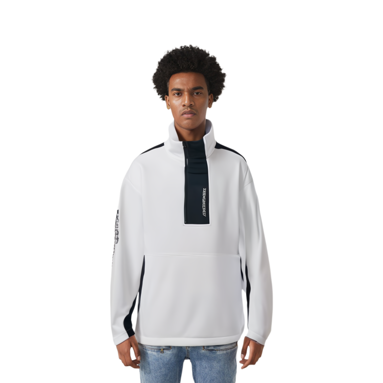 Sizing Sudadera Jordan 23 Engineered Colorblock Half-Zip Knit Blanca BQ5738-100