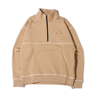 Jordan 23 Engineered Half-Zip Fleece Jacket Beige Mens Sportswear DV7680-254