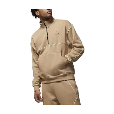 Jordan 23 Engineered Half-Zip Pullover Hoodie Khaki for Men DV7679-254