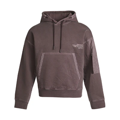 Jordan 23 Engineered Logo Hoodie Red Brown Casual Sweatshirt CV2768-255