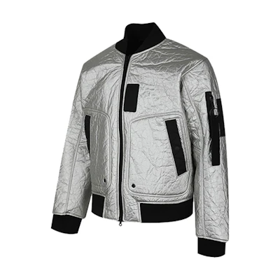 Jordan 23 Engineered MA-1 Full-Zip Silver White Loose Fit Jacket CD5713-095