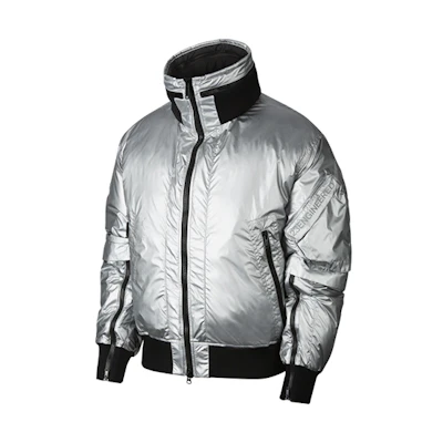 Jordan 23 Engineered MA-1 Silver Lightweight Hooded Down Jacket Men CQ2465-095