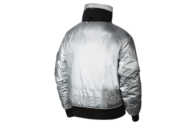 Lookbook Jordan 23 Engineered MA-1 Silver Lightweight Hooded Down Jacket Men CQ2465-095
