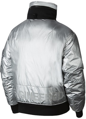 Jordan 23 Engineered MA-1 Silver Lightweight Hooded Down Jacket Men CQ2465-095 Lookbook Jordan 23 Engineered MA-1 Silver Lightweight Hooded Down Jacket Men CQ2465-095