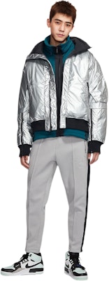 Jordan 23 Engineered MA-1 Silver Lightweight Hooded Down Jacket Men CQ2465-095 Shop Jordan 23 Engineered MA-1 Silver Lightweight Hooded Down Jacket Men CQ2465-095