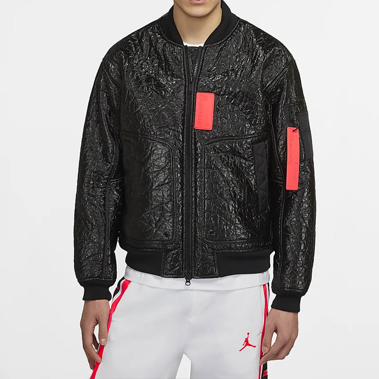 Purchase ジョーダン 23 エンジニアード MA-1 テクスチャード ルーズフィット ボンバージャケット ブラック CD5713-010