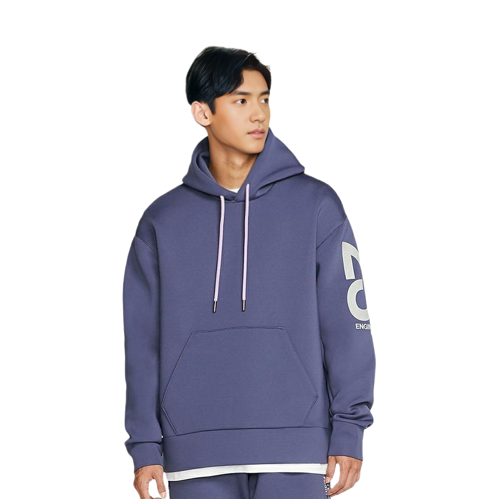 Jordan 23 Engineered Purple Graphic Print Hoodie for Men CD6059-557 圖 3