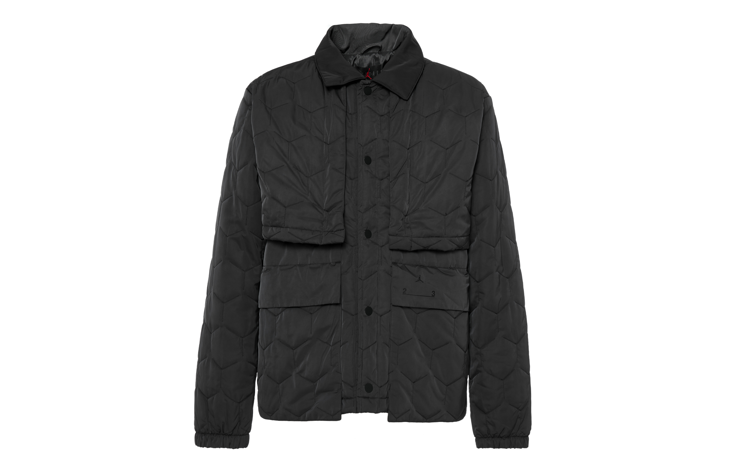 Jordan 23 Engineered Quilted Button-Up Jacket Dark Grey DV7696-022