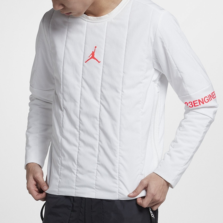 Details for Jordan 23 Engineered Quilted Pullover Logo Sweatshirt Putih AJ1055-100