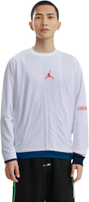 Jordan 23 Engineered Quilted Pullover Logo Sweatshirt Putih AJ1055-100 1
