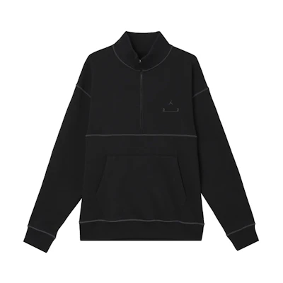 Jordan 23 Engineered Retro Half-Zip Fleece Jacket Black Mens Sportswear DV7680-010