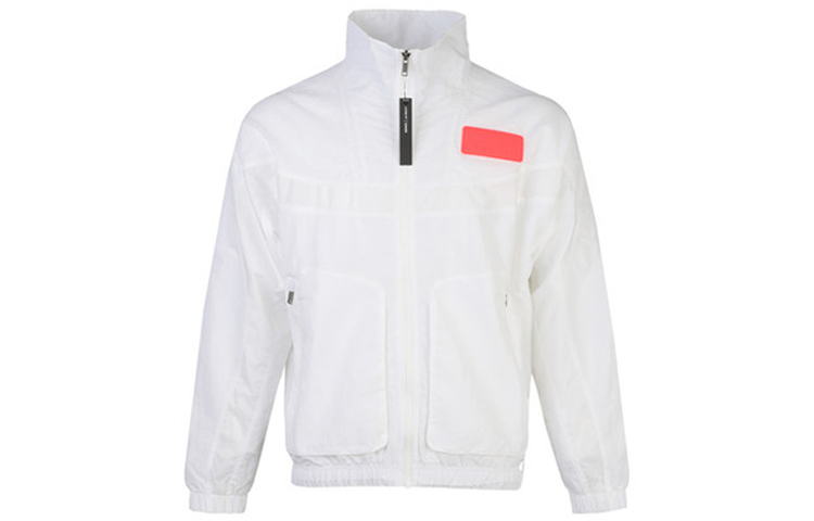 Jordan 23 Engineered Rubber Patch Slim Fit Jacket White Mens CN4579-101