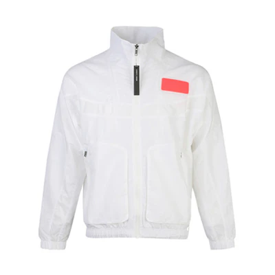 Jordan 23 Engineered Rubber Patch Slim Fit Jacket White Mens CN4579-101