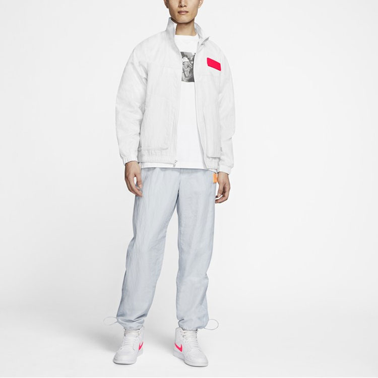 Jordan 23 Engineered Rubber Patch Slim Fit Jacket White Mens CN4579-101 圖 4