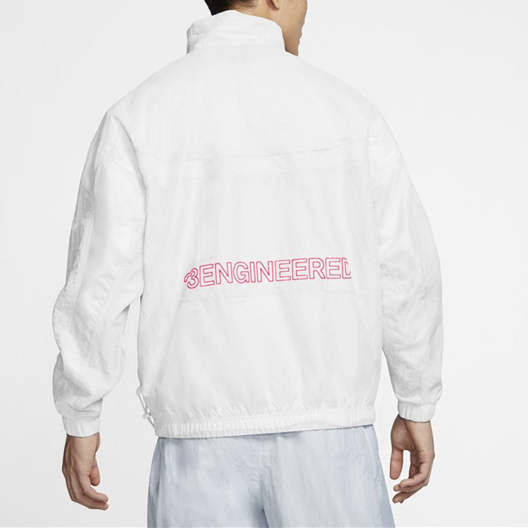 Jordan 23 Engineered Rubber Patch Slim Fit Jacket White Mens CN4579-101 圖 6