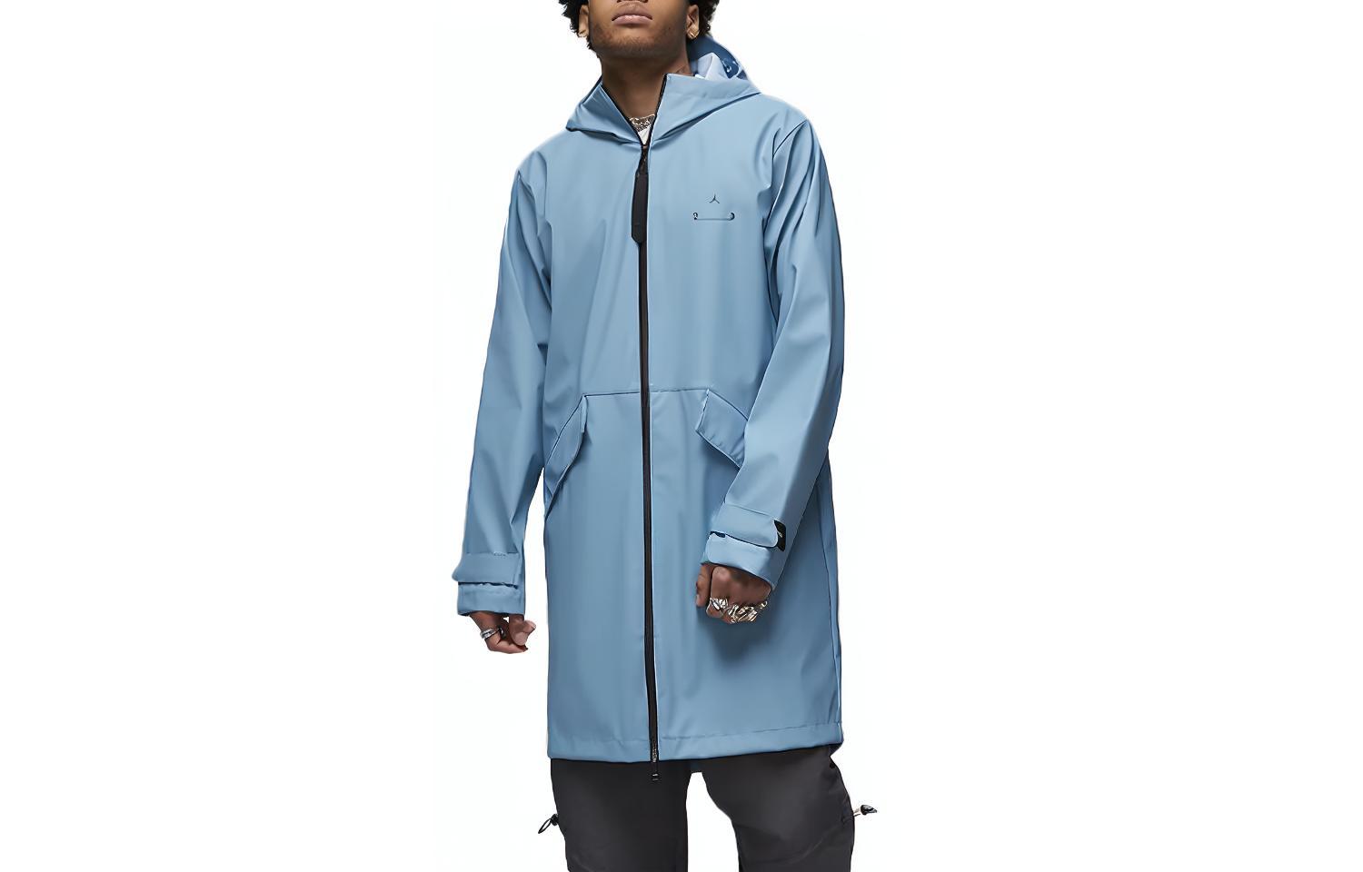 Jordan 23 Engineered Solid Logo Hoodie Jacket Blue - DV7691-427