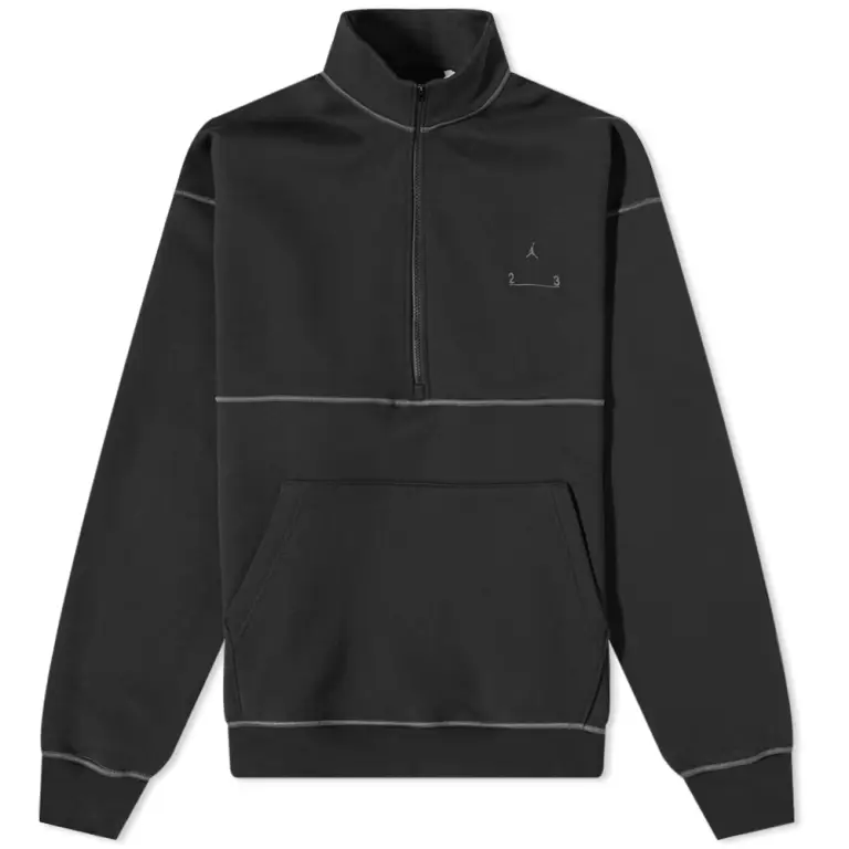 Jordan 23 Solid Half-Zip Fleece Jacket Black DV7679-010