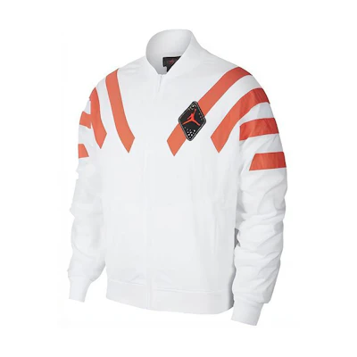 Jordan 6 Sport Legacy Nylon Jacket Multicolor Zip Retro White Red Jacket Bv5406-100