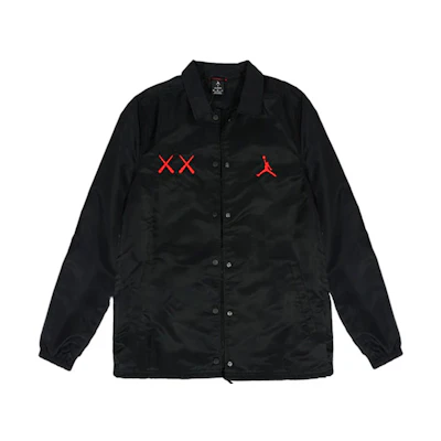 Jordan × KAWS FW23 Black Logo Casual Long Sleeve Jacket Unisex. 884483-010