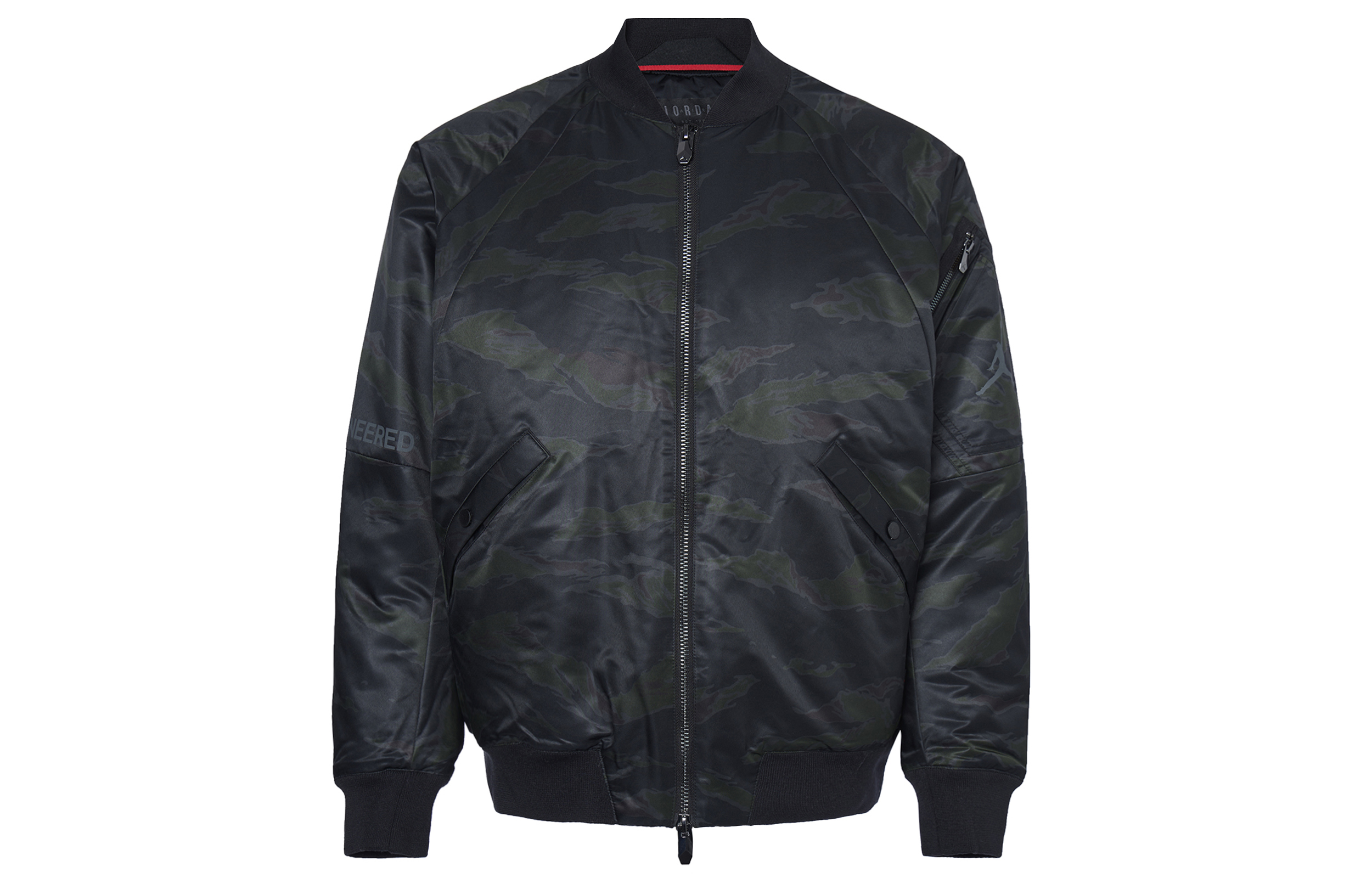 Jordan  Black Long-Sleeve Zip-Up Casual Jacket. AH0687-013