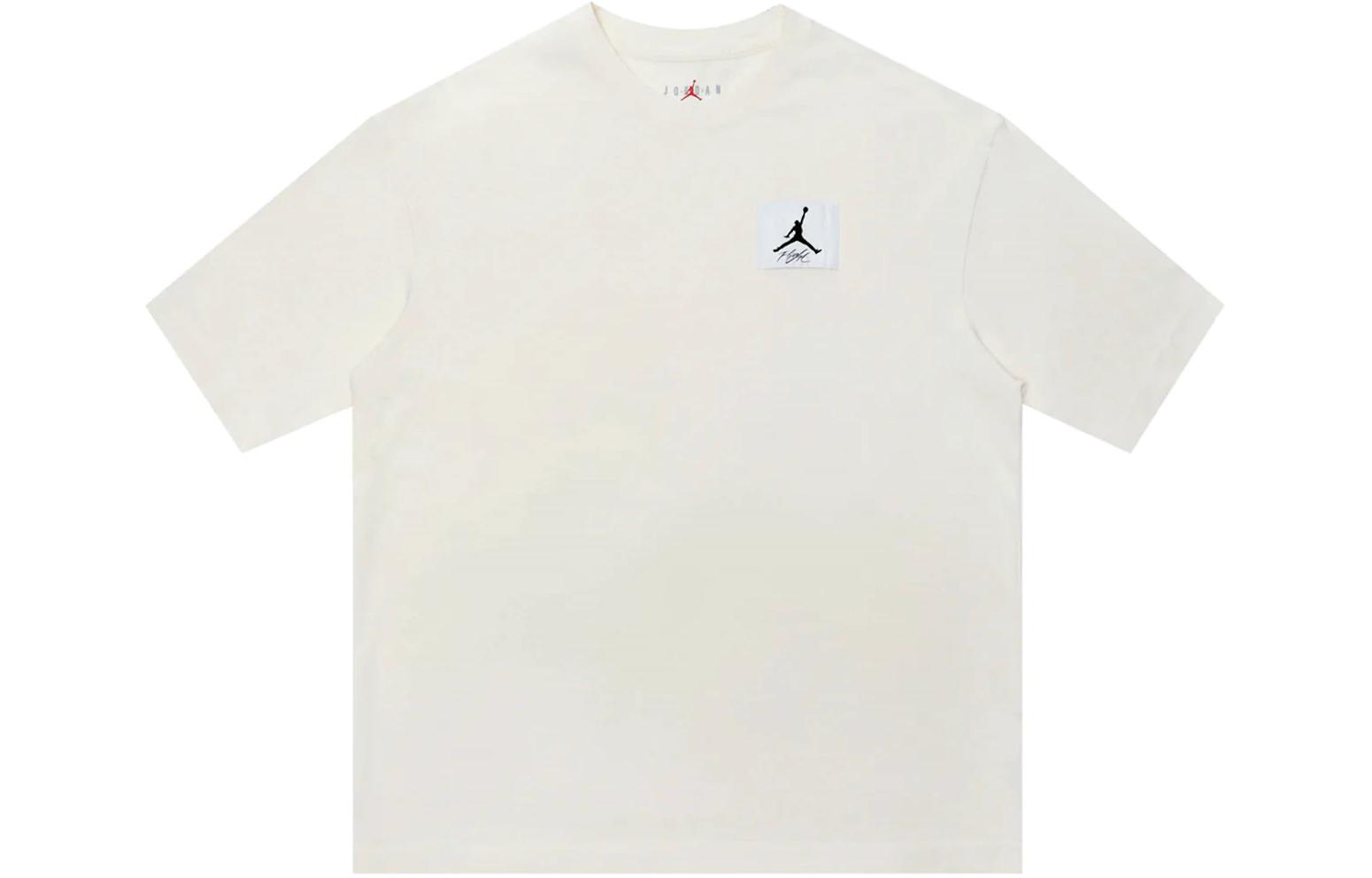 Jordan  Casual Crewneck Short Sleeve T-Shirt Beige Color DZ0604-110