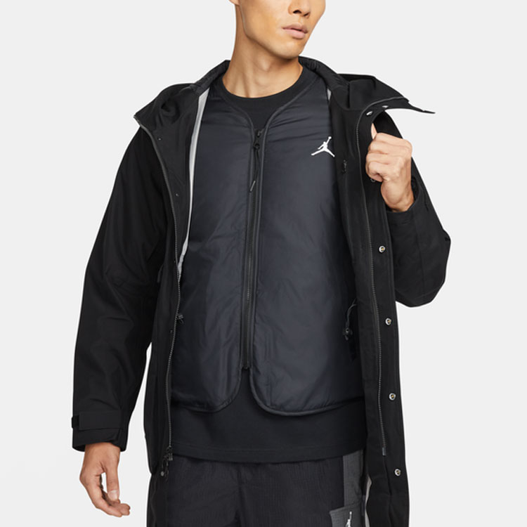 Sizing Jordan  Detachable Warm Pocket Jacket Black. DC0063-010