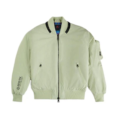 Jordan Green Short Jacket with Zippered Pockets Cotton Outerwear DJ0233-371