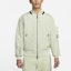Shop Jordan Green Short Jacket with Zippered Pockets Cotton Outerwear DJ0233-371